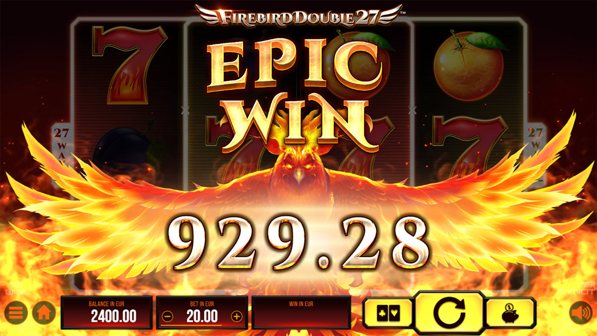 Epická výhra na automatu Firebird Double 27